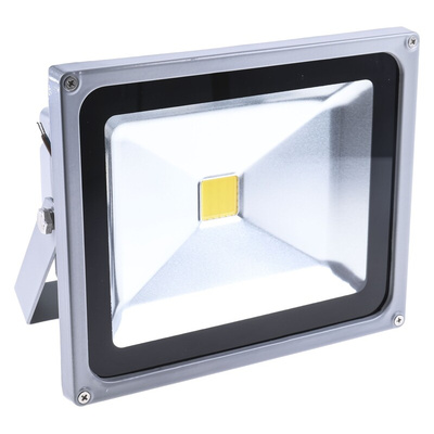 RS PRO Floodlight, 1 LED, 30 W, 2550 → 2850 lm, IP65, 85 → 265 V ac