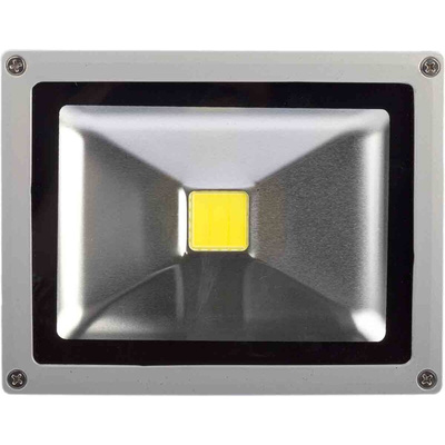 RS PRO Floodlight, 1 LED, 20 W, 1700 → 1900 lm, IP65, 85 → 265 V ac