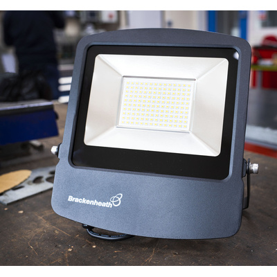 RS PRO Floodlight, 100 W, 9000 lm, IP65, 220 → 240 V ac