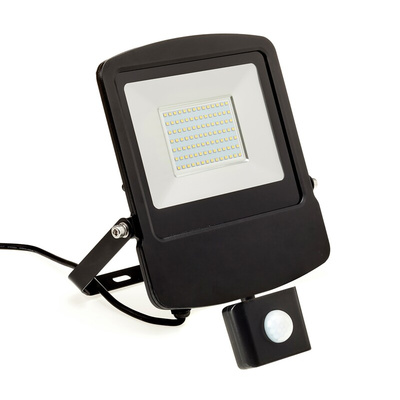 RS PRO, Security Floodlight, 100 W, 9000 lm, IP65 PIR, 220 → 240 V ac