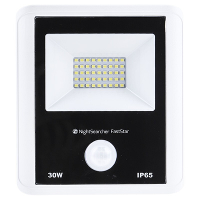 Nightsearcher Faststar m, Security Floodlight, 1 LED, 30 W, 2400 lm, IP65 PIR, 220 → 240 V ac