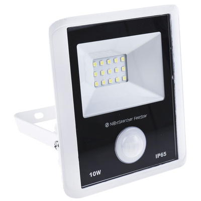 Nightsearcher Faststar m, Security Floodlight, 1 LED, 10 W, 800 lm, IP65 PIR, 220 → 240 V ac