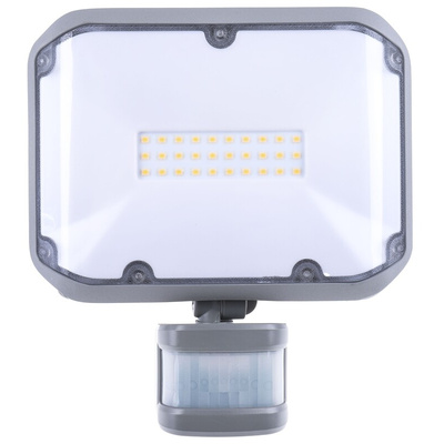 brennenstuhl AL, Security Floodlight, 30 LED, 20 W, 2080 lm, IP44 PIR, 220 → 240 V ac