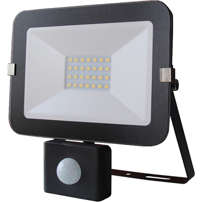 RS PRO, Security Floodlight, 20 W, 1800 lm, IP65 PIR, 220 → 240 V ac