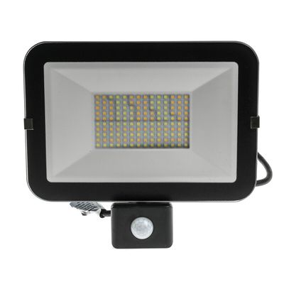 RS PRO, Security Floodlight, 50 W, 3600 lm, IP65 PIR, 220 → 240 V ac