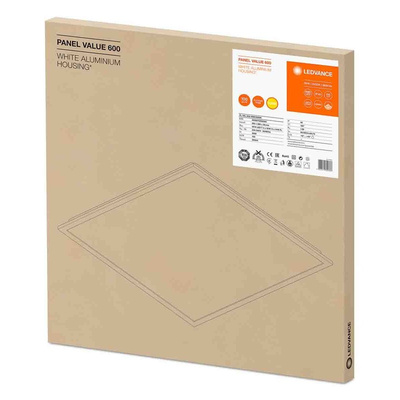 LEDVANCE 36 W Squared LED Panel Light, Warm White, L 595 mm W 595 mm