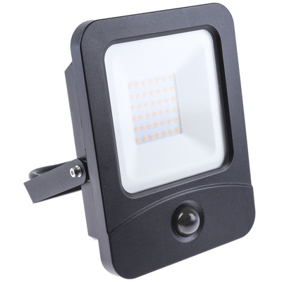 PowerLED Flex-PIR Floodlight, 30 W, 3000 lm, IP65 PIR, 175 → 265 V ac