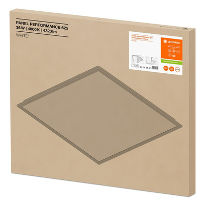 LEDVANCE 36 W Squared LED Panel Light, Cool White, L 625 mm W 600 mm