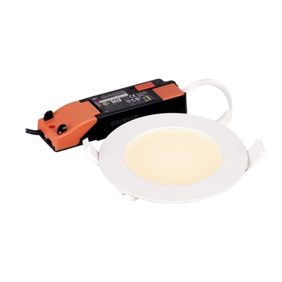 RS PRO 6 W Round LED Panel Light, Cool White, Daylight, Warm White, L 120 mm W 120 mm