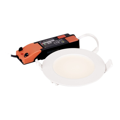 RS PRO 6 W Round LED Panel Light, Cool White, Daylight, Warm White, L 120 mm W 120 mm