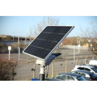 TradeTuff Eco Solar, Solar Powered Solar Powered LED Floodlight, 30 LED, 80 W, 3000 lm, IP65 Microwave, 12.8 V