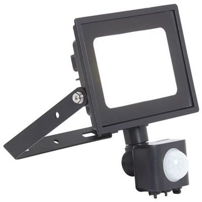 4lite UK AEDELED, Security Floodlight, 10 W, 950 lm, IP44 PIR, 240 V