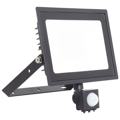 4lite UK AEDELED, Security Floodlight, 50 W, 4400 lm, IP44 PIR, 240 V