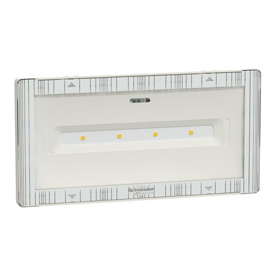 Schneider Electric LED Emergency Light Fitting, Wall, 5.4 W, Maintained, Non Maintained