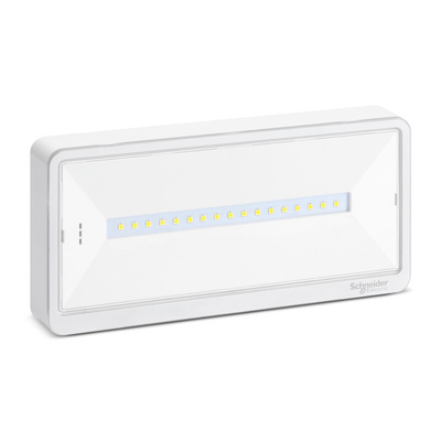 Schneider Electric LED Emergency Lighting, Wall, 700 mW, Maintained, Non Maintained