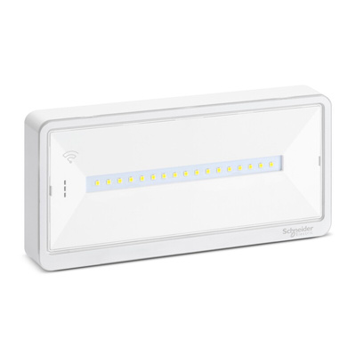 Schneider Electric LED Emergency Lighting, Wall, 520 mW, Maintained, Non Maintained