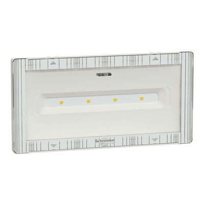 Schneider Electric LED Emergency Lighting, Wall, 5.4 W, Maintained, Non Maintained
