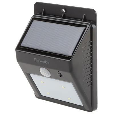 Solar Centre Eco Wedge, Solar Powered, Security Floodlight, 4 LED, 50 W, IP64 PIR
