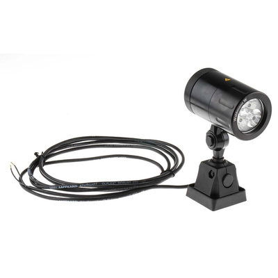 Waldmann LED Machine Light, 24 V, 3 x 6 W, Rigid Arm with Adjustable Head, 85mm Arm Length
