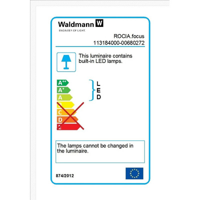 Waldmann LED Machine Light, 12 → 28 V ac, 12 → 40 V dc, 8.5 W, Flexible, 600mm Reach, 600mm Arm Length