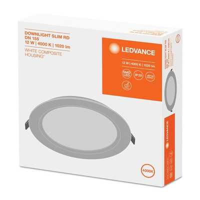 LEDVANCE LED Downlight, 220 → 240 V, 169 x 30 mm, 12 W