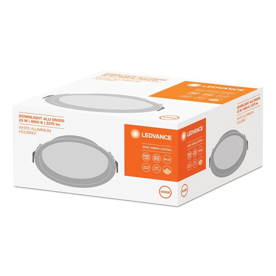 LEDVANCE LED Downlight, 220 → 240 V, 215 x 61 mm, 25 W
