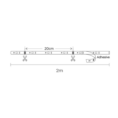 4lite UK LED Smart Strip Light 30 W Smart Ceiling Light 2700 → 6500K