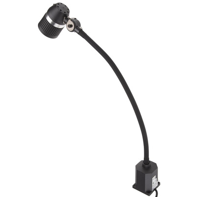 RS PRO LED Machine Light, 100 → 240 V ac, 3 W, Flexible Neck, 520mm Reach, 520mm Arm Length