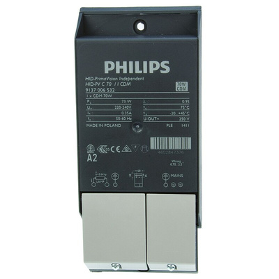 Philips Lighting 70 W Electronic Ceramic Metal Halide Lighting Ballast, 220 → 240 V