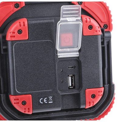 RS PRO LED Rechargeable Work Light, 4 W, 10 W, 4.2 V, IP44