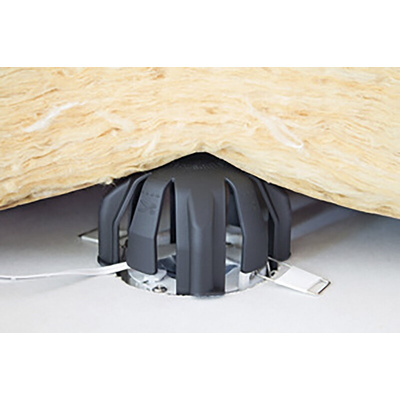 HellermannTyton Lighting Cover for use with Reel and blowed-in insulations with Extraflat LED Downlights,50mm Length,