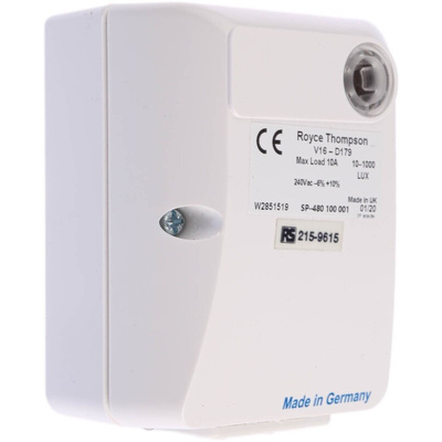 Royce Thompson Electric Lighting Controller Detector, Cadmium Sulfide, Wall Mount, 230 V