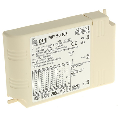 RS PRO 50 W Electronic LED Lighting Ballast, 220 → 240 V