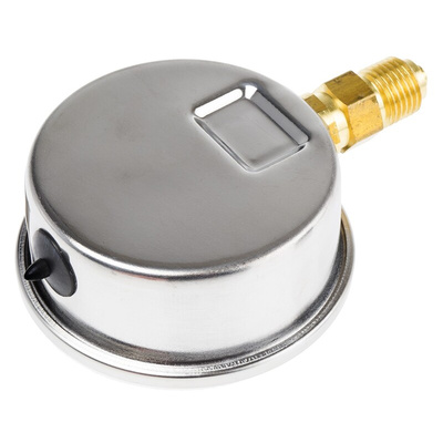 Bourdon G 1/4 Analogue Pressure Gauge 10bar Bottom Entry, MIT3D22B22, UKAS, 0bar min.