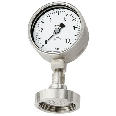 WIKA Analogue Pressure Gauge 4bar Bottom Entry, 0bar min.