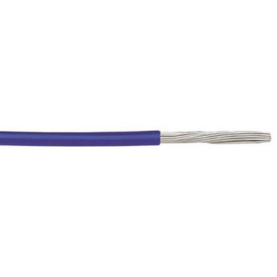 Alpha Wire Blue, 0.2 mm² PTFE Equipment Wire, 30m