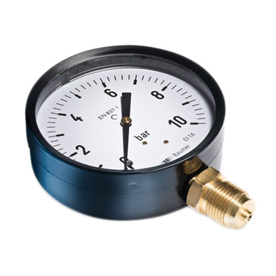 Bourdon G 1/4 Analogue Pressure Gauge 4bar Bottom Entry, MAT2-D20.B19, 0bar min.