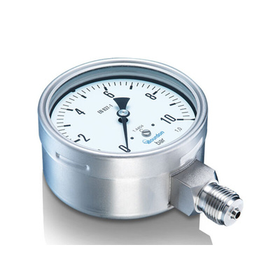 Bourdon Analogue Pressure Gauge 10bar Bottom Entry, MEX5-D61.B22/0751_0078, 0bar min.