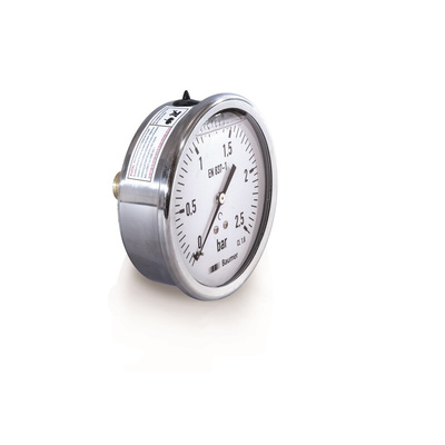 Bourdon Analogue Pressure Gauge 16bar Back Entry, MIT5-F32.B24, 0bar min.