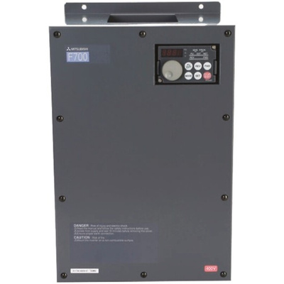 Mitsubishi Inverter Drive, 30 kW, 3 Phase, 400 V ac, 62 A, FR-F746 Series