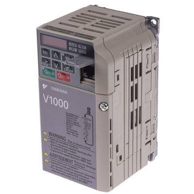 Omron Inverter Drive, 0.18 kW, 1 Phase, 230 V, 800 mA, V1000 Series