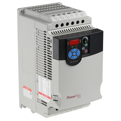 Allen Bradley Inverter Drive, 5.5 kW, 3 Phase, 480 V ac, 13 A, PowerFlex 4M Series