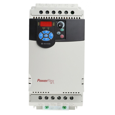 Allen Bradley Inverter Drive, 5.5 kW, 3 Phase, 480 V ac, 13 A, PowerFlex 4M Series