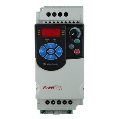 Allen Bradley Inverter Drive, 0.2 kW, 1 Phase, 240 V ac, 1.6 A, PowerFlex 4M Series