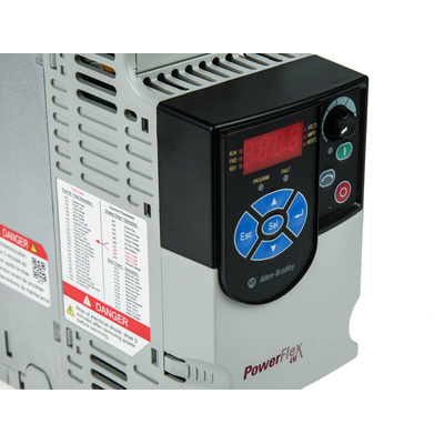 Allen Bradley Inverter Drive, 0.2 kW, 1 Phase, 240 V ac, 1.6 A, PowerFlex 4M Series