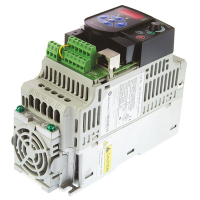 Allen Bradley Inverter Drive, 0.2 kW, 1 Phase, 240 V ac, 1.6 A, PowerFlex 4M Series