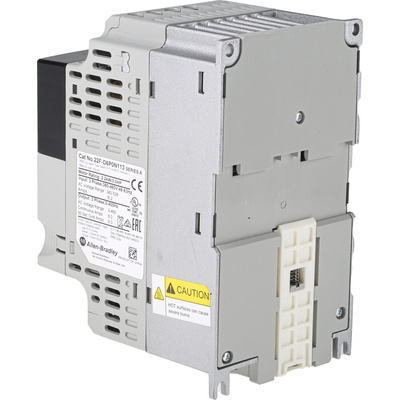 Allen Bradley Inverter Drive, 2.2 kW, 3 Phase, 480 V ac, 6 A, PowerFlex 4M Series