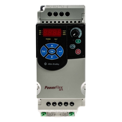 Allen Bradley Inverter Drive, 0.4 kW, 3 Phase, 480 V ac, 1.5 A, PowerFlex 4M Series