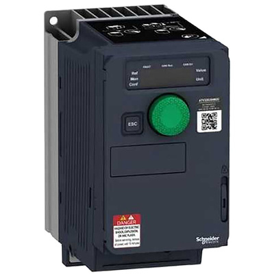 Schneider Electric Variable Speed Drive, 0.37 kW, 3 Phase, 400 V ac, 2.1 A, ATV320 Series