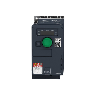 Schneider Electric Variable Speed Drive, 0.55 kW, 1 Phase, 230 V ac, 7.9 A, ATV320 Series